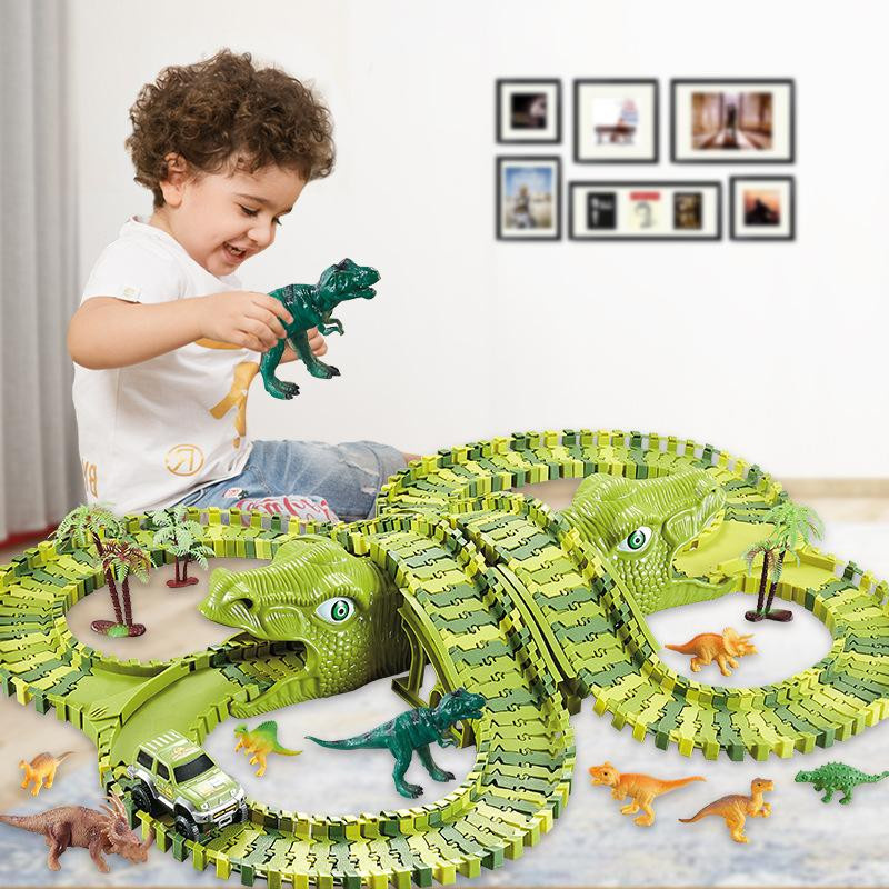 Linyi toy Dinosaurier Rennen Strecke Sammlungskit Spielset ab 14 Jahren - Bild 1
