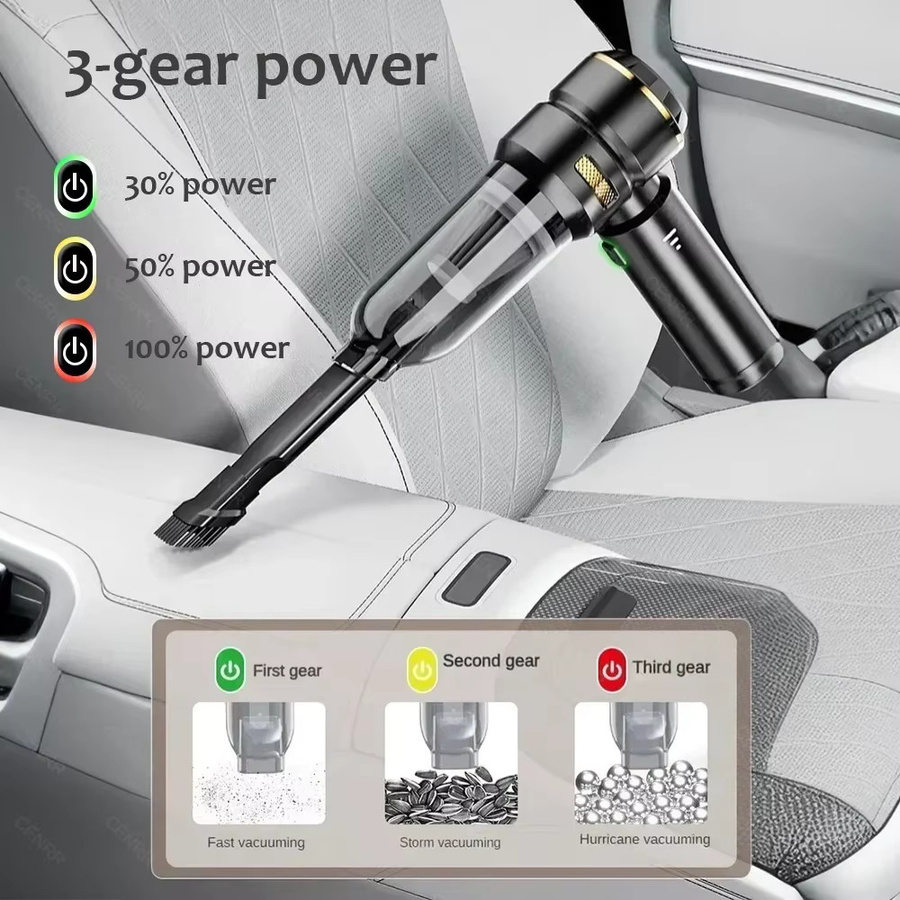 CENRR Handheld Wireless Autostaubsauger in Schwarz mit 998000 PA Saugkraft - Bild 2