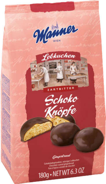 Manner Lebkuchen Schoko-Knöpfe Zartbitter 180 g - Bild 1