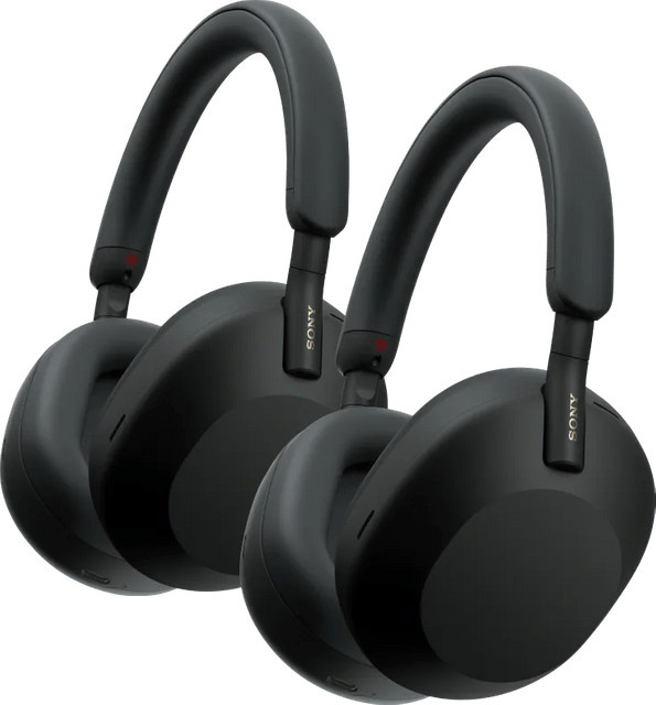 Sony WH-1000XM5SA Soft Case Doppelpack in Schwarz für Over-Ear Kopfhörer - Bild 1