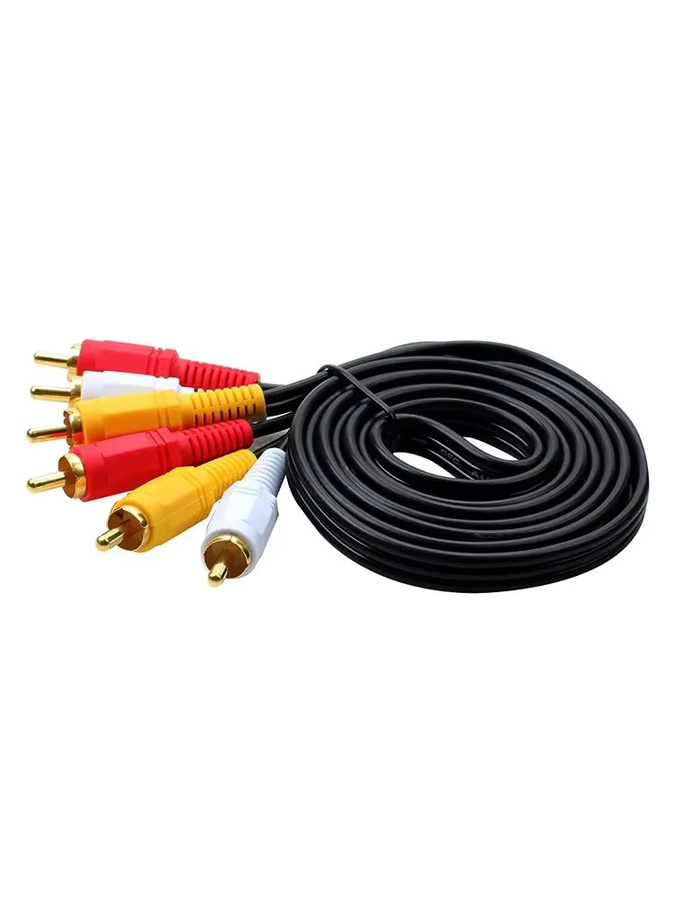 QXNY AV-Kabel 3 Cinch auf 3 Cinch Stecker auf Stecker, Mehrfarbig, Länge: 1,5 m - Bild 5