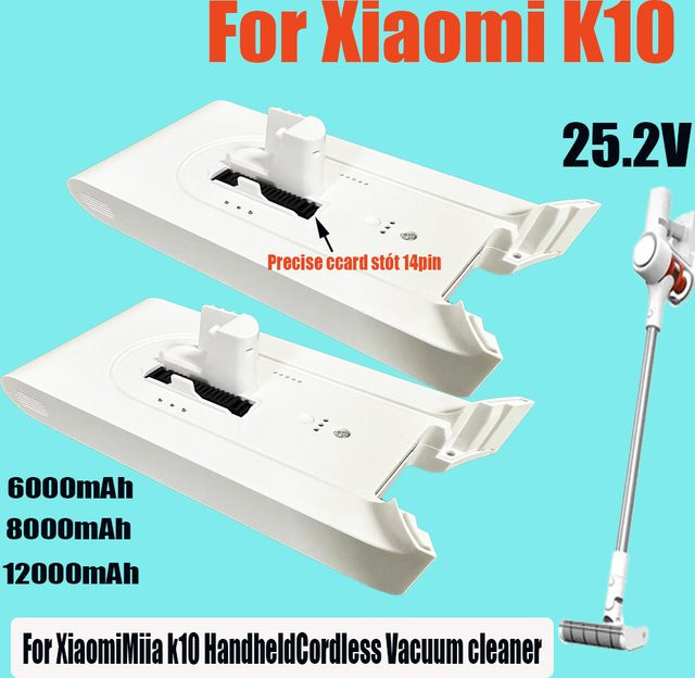 Xiaomi Mijia K10 Handstaubsauger Ersatzteil Li-Ionen-Akku in Weiß, 25,5V, 12,0Ah - Bild 1