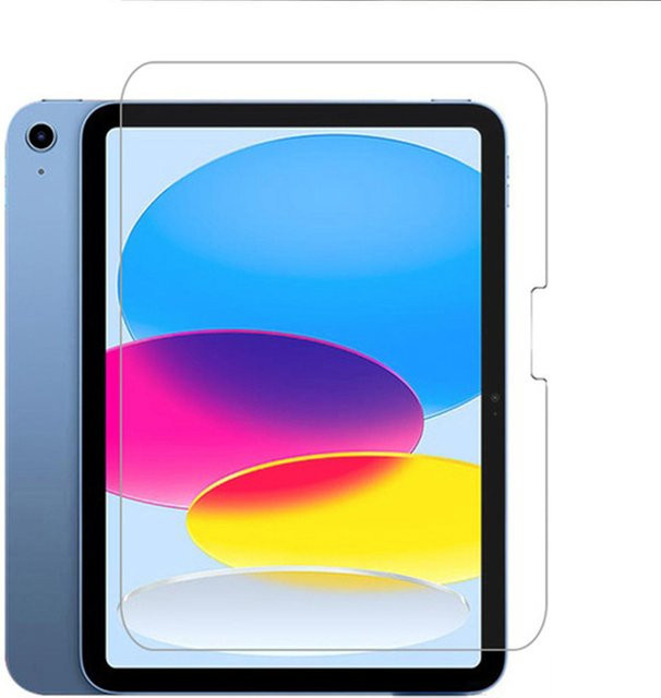 Apple Displayschutzfolie aus 9H gehärtetem Glas für iPad 10. Generation 10,9 Zoll (2022), transparent - Bild 1