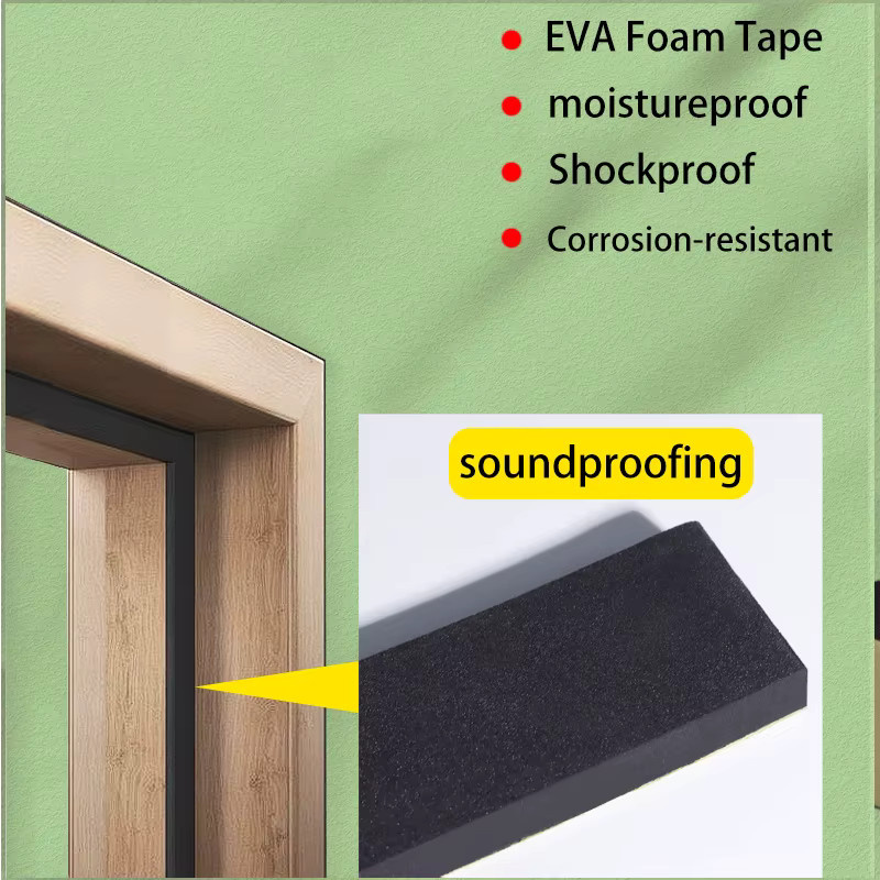Einseitiges Klebeband aus verdicktem EVA-Schaum und EPDM-Ethylen-Propylengummi in Schwarz mit hoher Viskosität zum Montieren - Bild 3