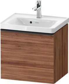 Duravit Waschtischunterschrank D-Neo in Weiß und Nuss Natur, B/T/H: 48,4 x 37,2 x 44,0 cm - Bild 1