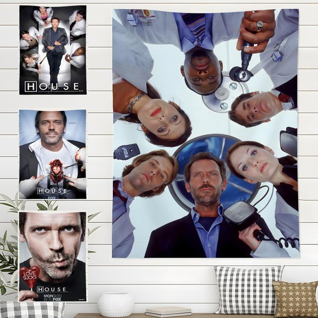H-House Wandteppich Movie Tv in Schwarz und Multicolour für Innen und Außen - Bild 1