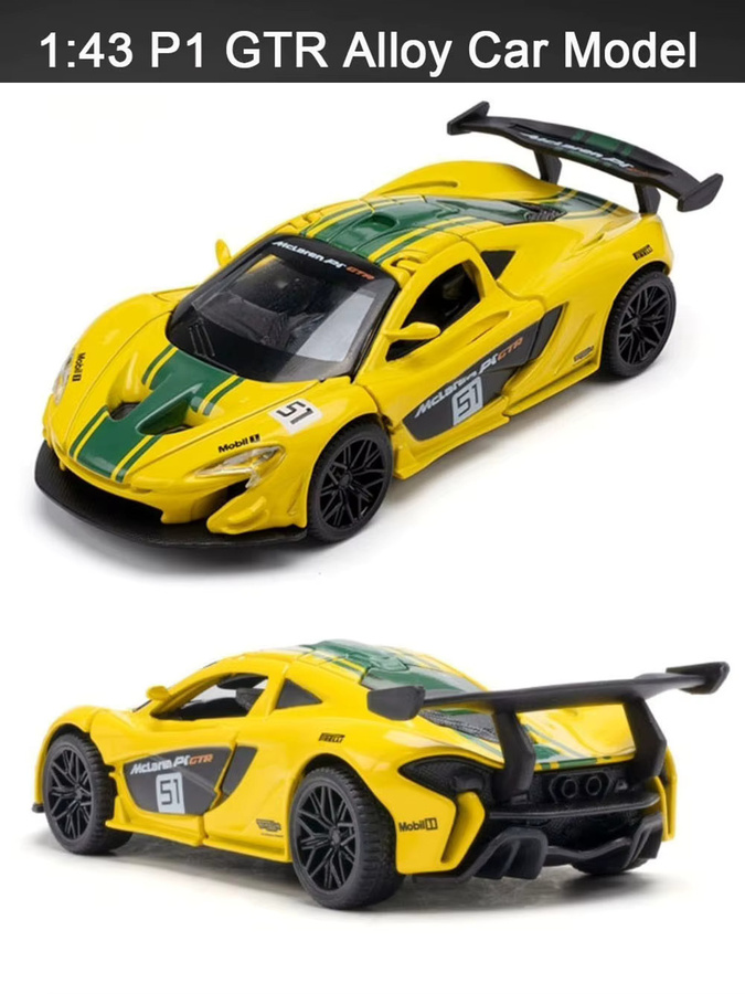 RMZ city P1 GTR Automodell, 1:43, Metall, Gummireifen, Türen zum Öffnen - Bild 6