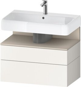Duravit Waschtischunterschrank Qatego in Weiß, B/T/H: 79 x 47 x 59 cm - Bild 1
