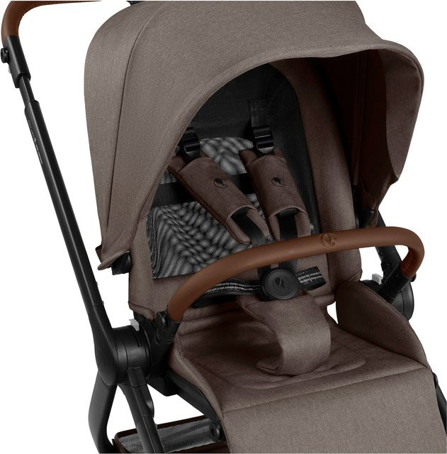 ABC Design City Life Kombi-Kinderwagen in Braun mit Federung und Schwenkrädern - Bild 1