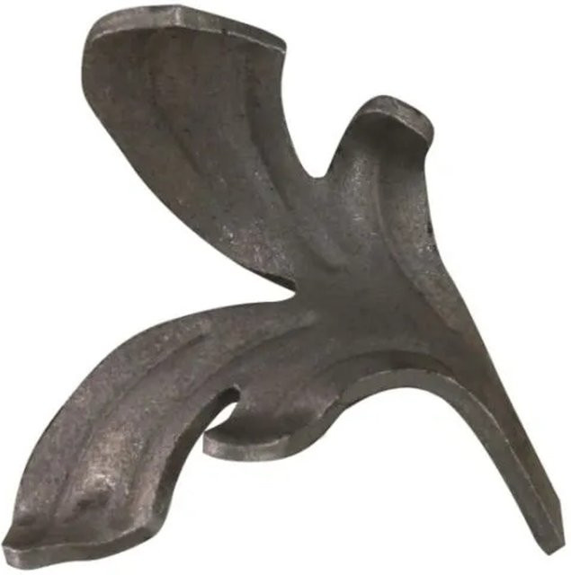 FeNau Leichtbarockblatt aus Stahl Roh B: 46 mm, H: 46 mm, Stärke: 2,0 mm - Bild 1