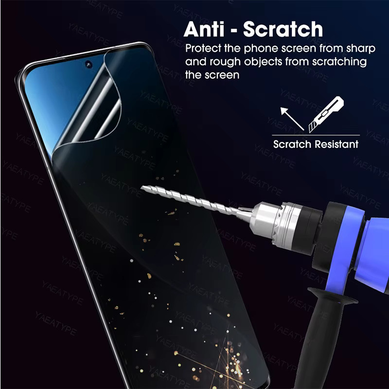 3er-Set Anti-Spy Privatsphäre Hydrogel Displayschutzfolie für Realme 13 14 Pro Plus Lite 5G, China 15T 15X 5G, Neo7X, Neo7 Se und Turbo - Bild 6