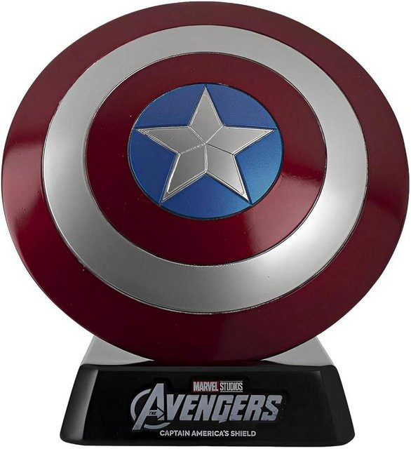 Captain America Schild Sammlerfigur in Schwarz aus Plastik, Höhe: 18,0 cm - Bild 1