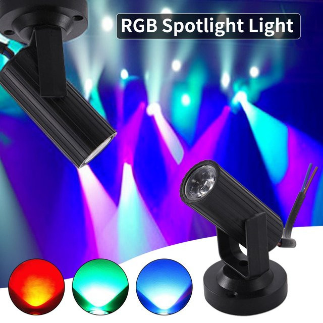Mini-RGB-LED-Strahler für Party und Bühne mit Lichteffekten für DJ, Club und Hochzeit - Bild 1