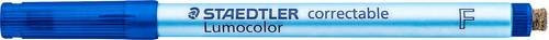 Staedtler Lumocolor correctable 305 Folienstift Blau mit Wischer, Strichstärke 0,6 mm - Bild 1
