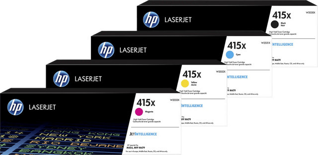 HP Toner-Kombipack 415X für Laserdrucker in Schwarz, Gelb, Magenta und Multicolor - Bild 1