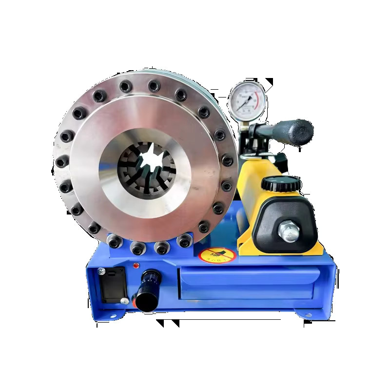 Prensa Mangueras Hydraulikschlauch Crimper Crimpschlauch Maschine und Rohrpresswerkzeug in Gelb und Blau - Bild 3