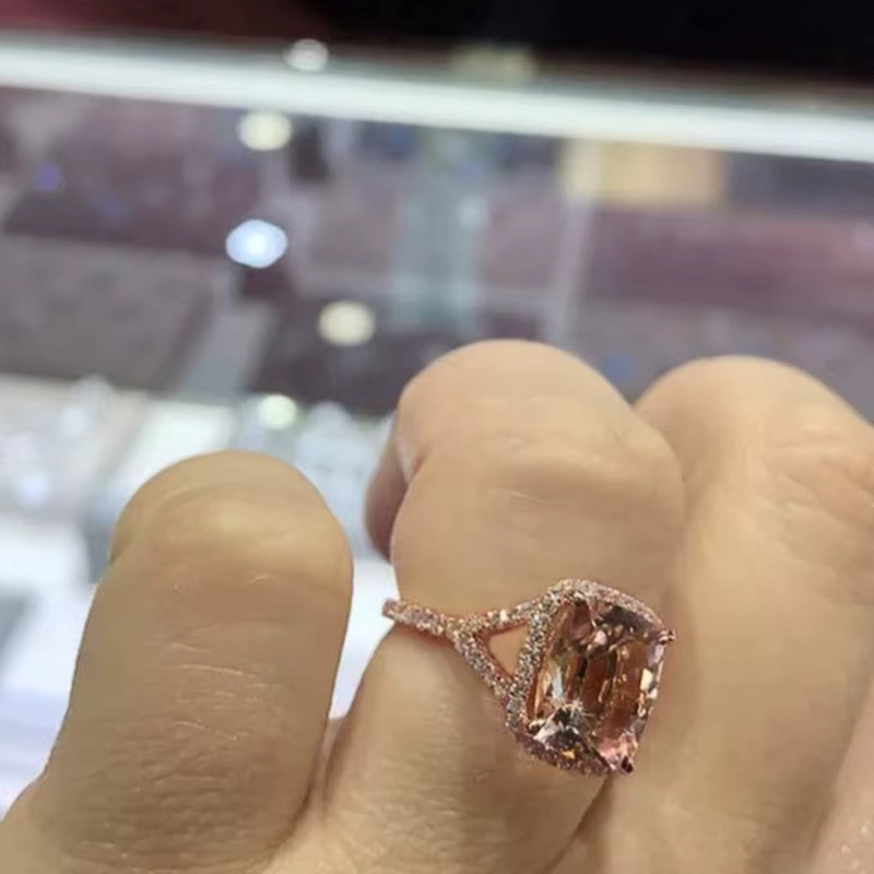 Huitan Verlobungsring, Roségold, Zirkonia, Damen - Bild 3
