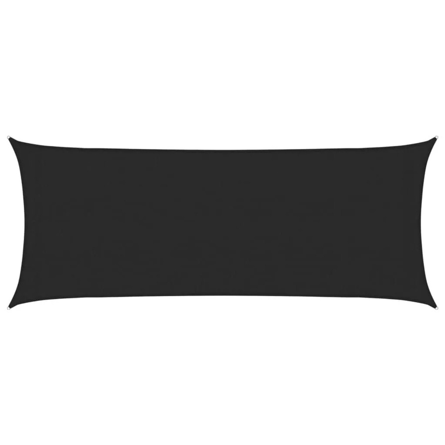 vidaXL Sonnensegel aus HDPE in Schwarz, Rechteckig, B/T: 450 x 334 cm - Bild 2