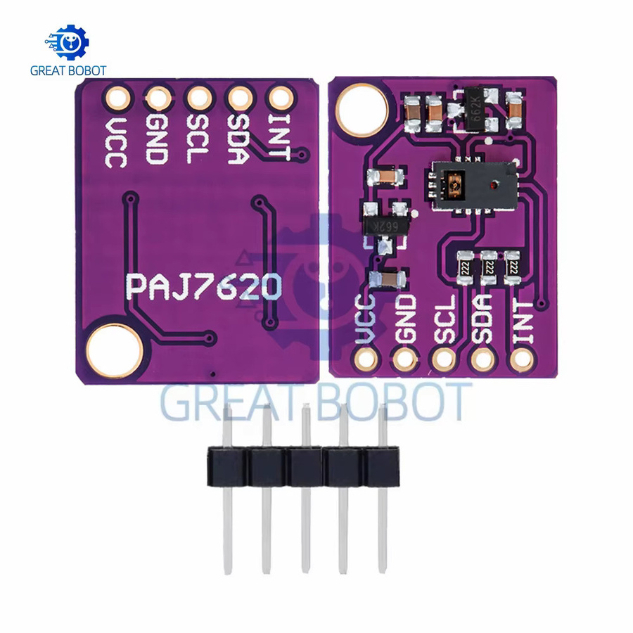 PAJ7620U2 9-Gesture-Erkennungsmodul mit I2C-Schnittstelle von baishundianzi in Lila für Arduino-Interaktionsprojekte - Bild 6