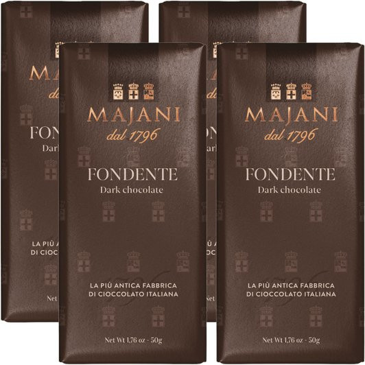Majani Fondente Zartbitterschokolade 53 % 4 x 50 g - Bild 1