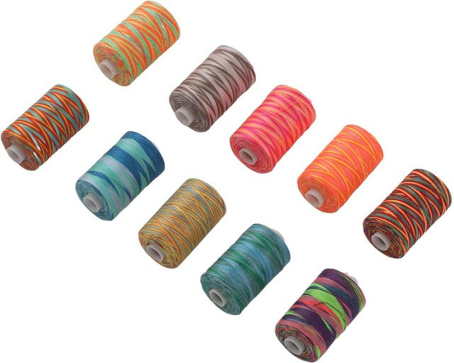 Shoemst Stickmaschinen Garn Set aus Polyester, 10 Stück, Mehrfarbig - Bild 1
