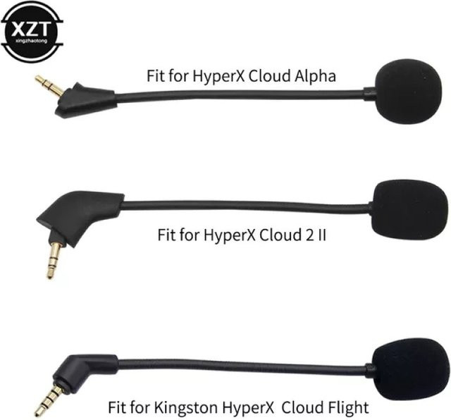 Kingston HyperX Cloud Alpha S Ersatz Mikrofon und Ohrpolster in Schwarz - Bild 1