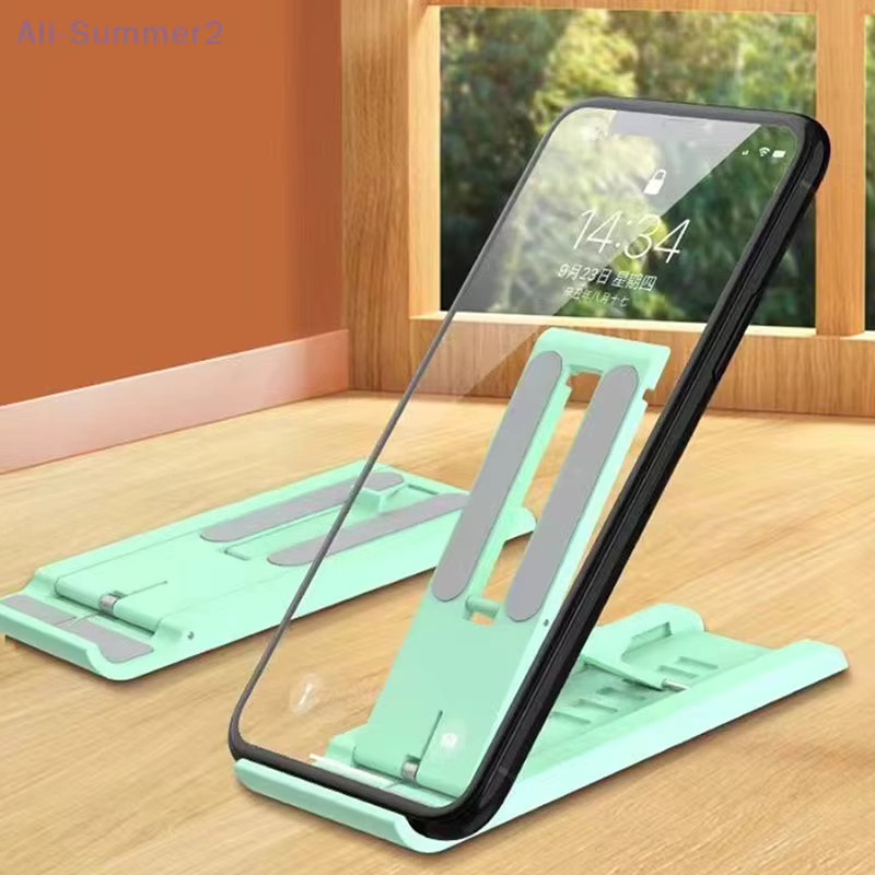 Summer2 Tragbarer Handy-Ständer, faltbarer und skalierbarer Halter für Smartphone und Tablet in Schwarz - Bild 1