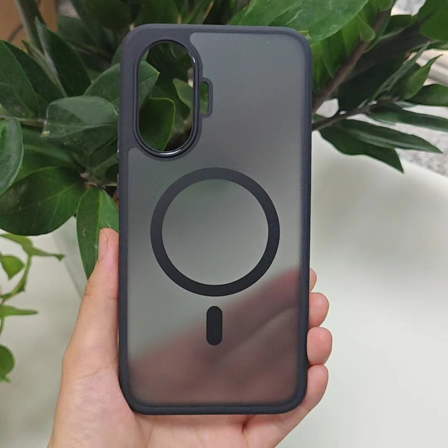 Mattierte und magnetische Schutzhülle für Xiaomi in Schwarz - Bild 2