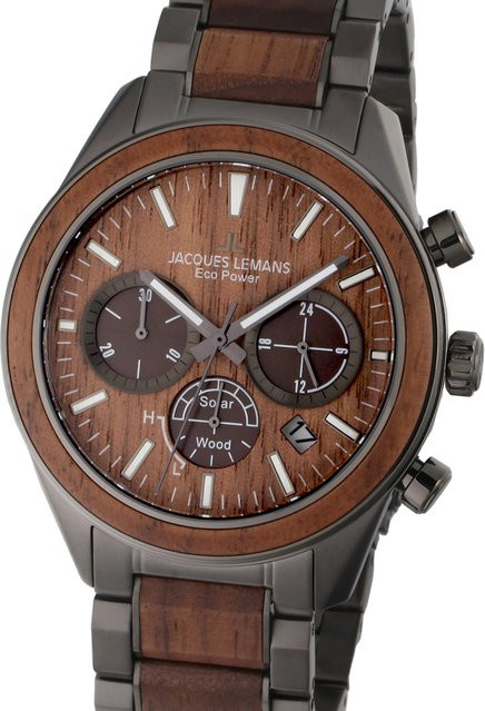 Jacques Lemans Armbanduhr, Solar, Edelstahl, 44 mm, Herren - Bild 1