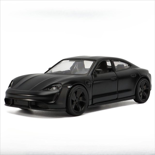 Linyi toy car Taycan 911 Spielzeugauto Modell, 1:36, schwarz, ab 14 Jahren - Bild 1