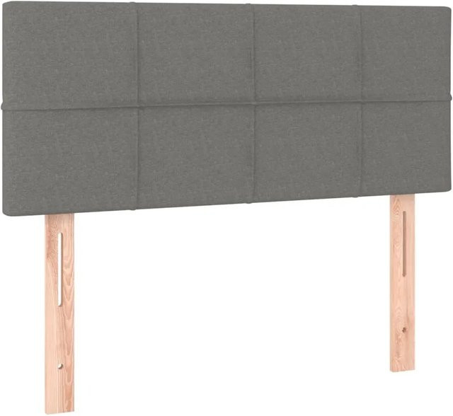 vidaXL LED Kopfteil Dunkelgrau mit USB-Ladeanschluss und integrierter Beleuchtung, B/T/H: 80 x 5 x 78-88 cm - Bild 1
