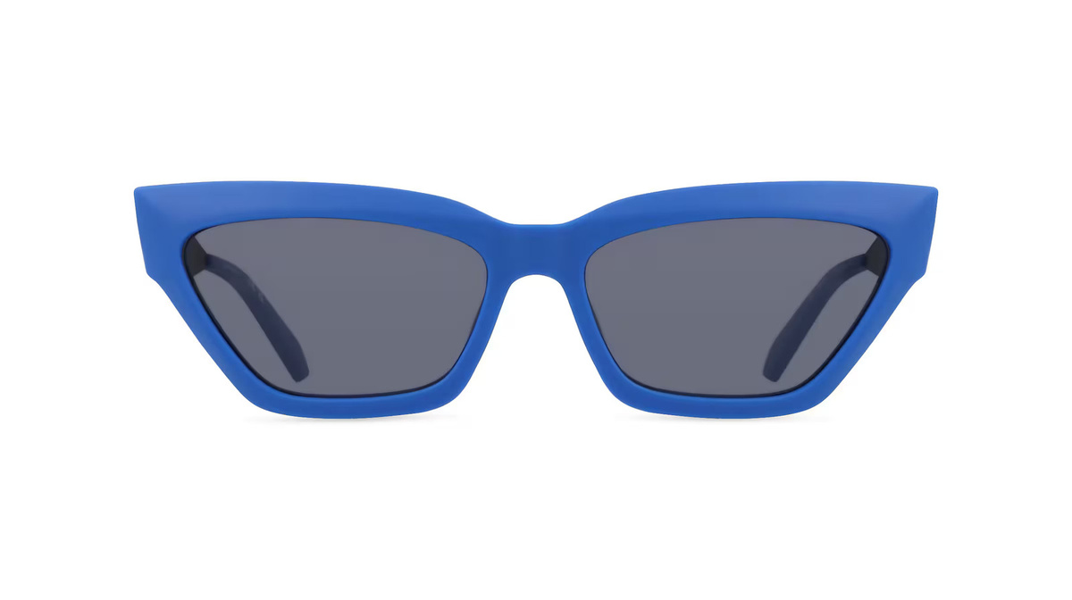 Calvin Klein CKJ22640S Sonnenbrille Butterfly, Vollrand, Kunststoff, Unisex, blau, grau - Bild 1