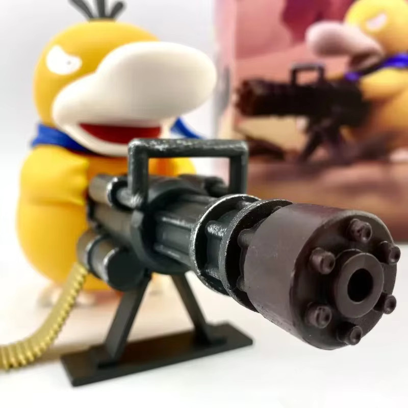 Bandai Pokemon Psyduck Gatling Gun Anime Figur aus PVC in Gelb - Bild 6