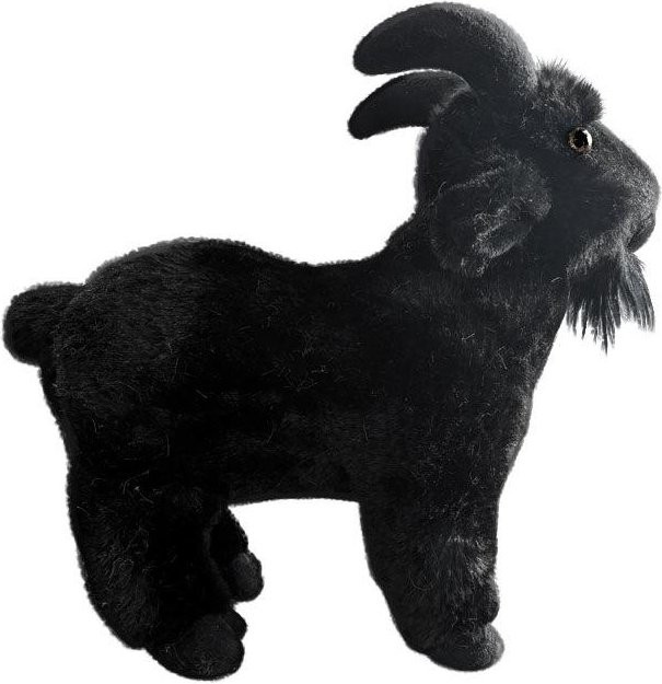 Ziege Plüschtier, Schwarz, Plüsch / Textil - Bild 1