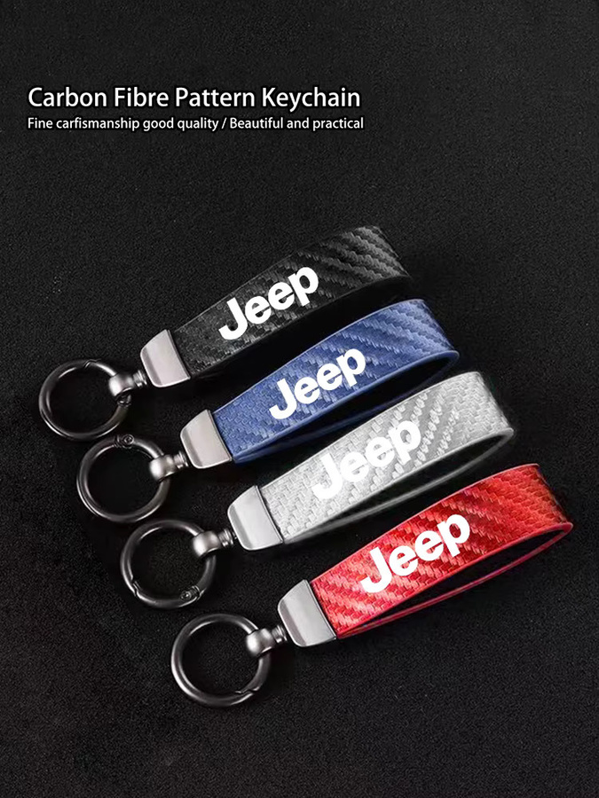 Jeep Anhänger Carbon Faser, Schlüsselring - Bild 3