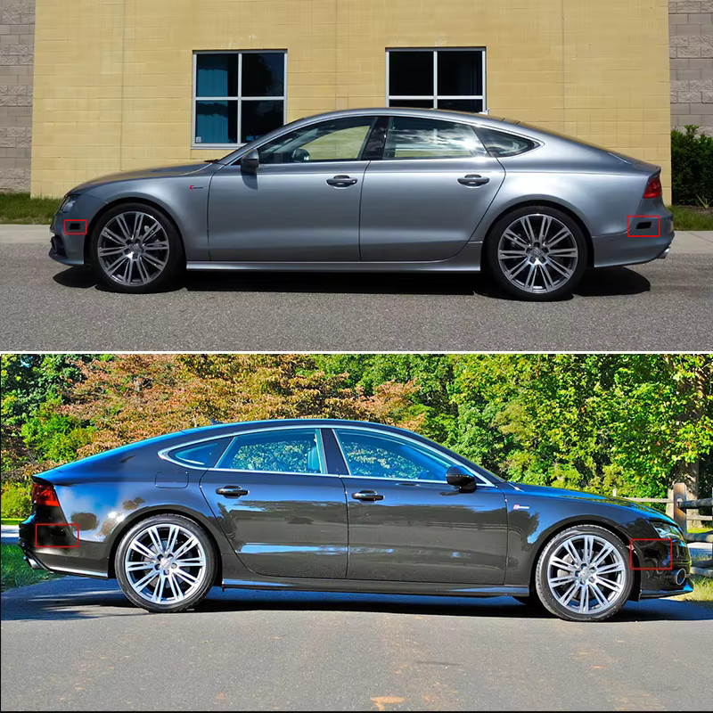 Getönte Linsenabdeckungen für Seitenmarkierungsleuchten vorne und hinten für Audi A7 S7 RS7 Typ 4G8 Baujahr 2012-2018 von Kaizen-GT - Bild 5