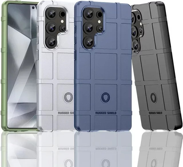 Robuste Handyhülle in Militärqualität für Samsung Galaxy S23, S24, S25 Plus, S25 Ultra und S25 FE in Schwarz - Bild 1