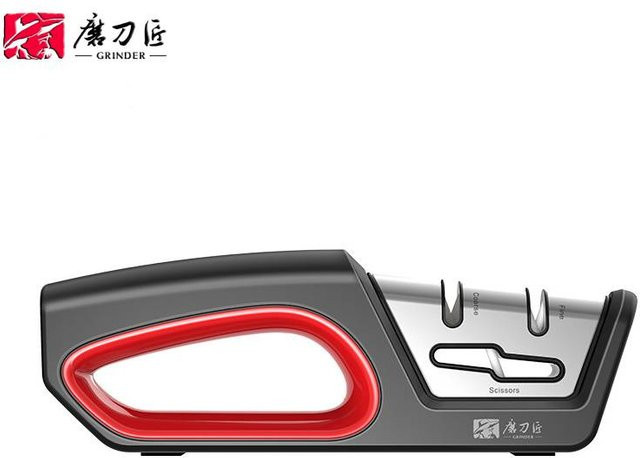 TADEA TG2016 Handheld-Küchenmesserschärfer mit 2-stufigem Wolfram-Diamantmesser in Schwarz - Bild 1