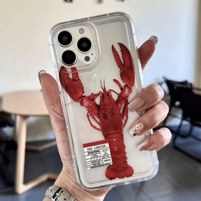 Transparente Airbag-Handyhülle mit Hummer-Print für Apple iPhone 17, 16 und 15 Serien - Bild 2