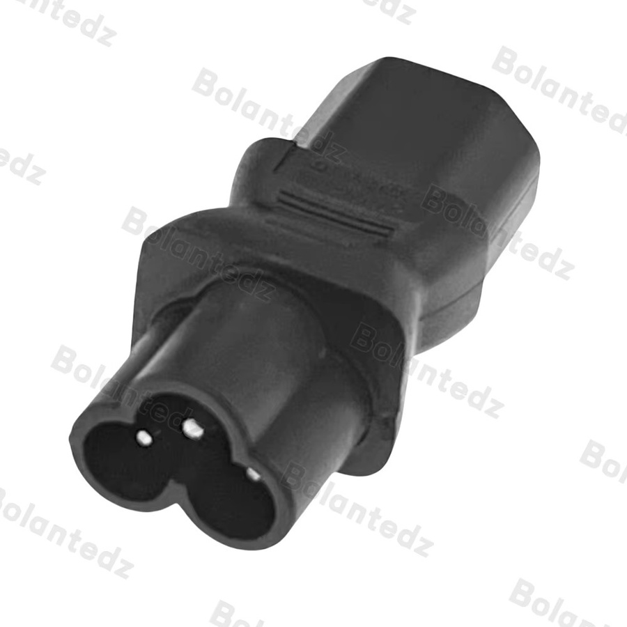 Bolantedz IEC320 C6 auf C13 Steckdose Konverter AC Power Adapter in Schwarz - Bild 3