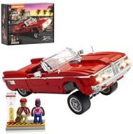 Lumibricks Low Rider Big Red Modellauto Klemmbaustein Konstruktionsspielzeug in Rot - Bild 1