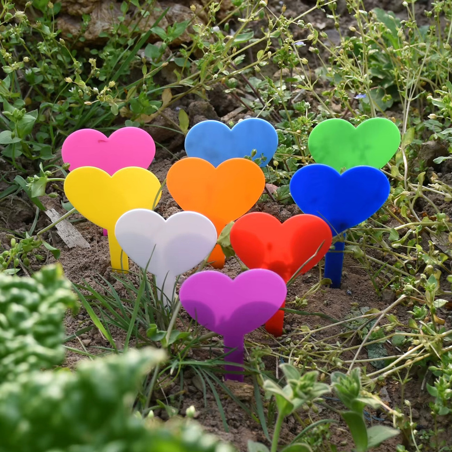 50 Stück Garten Marker aus Kunststoff, wasserfeste Pflanzetiketten für Blumentöpfe und Setzlinge, mehrfarbig - Bild 3