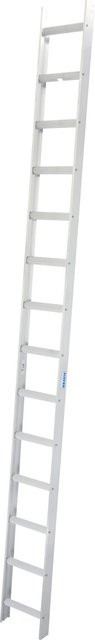 Krause Kaminkehrer-Leiter aus Aluminium mit 14 Sprossen, Farbe Silber, Höhe: 395 cm, Breite: 35 cm, Tiefe: 9 cm - Bild 1