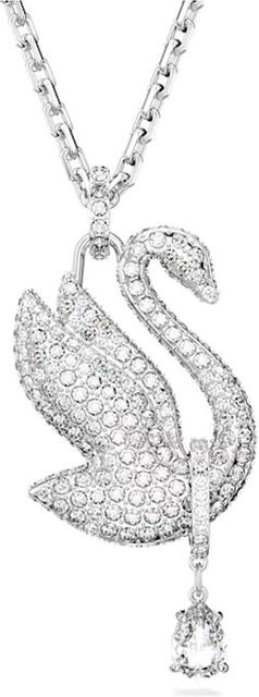 Swarovski Halskette, Schwan, Weiß, Rhodiniert, Damen - Bild 1
