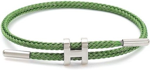 Global Finds Armband, Edelstahl, Gold, Grün, Unisex - Bild 1