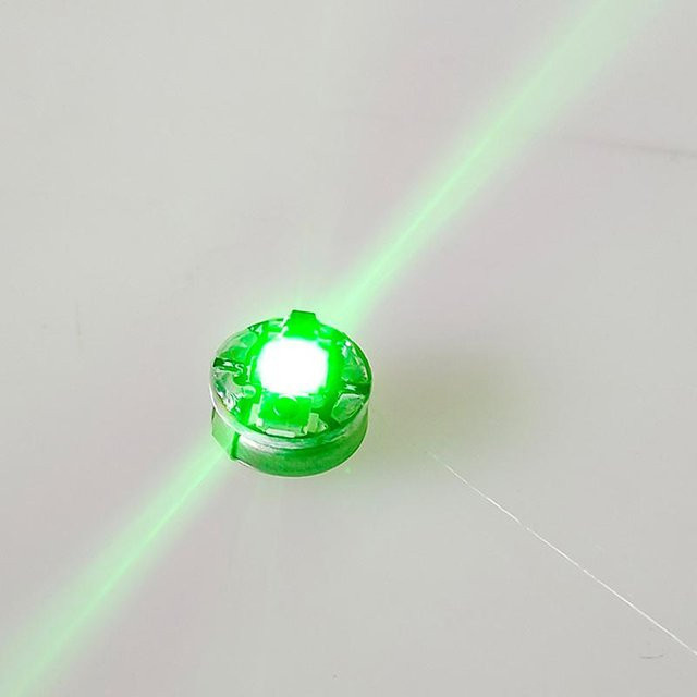 Pijogtwm Drahtlose Miniatur-LED-Lampe in Grün für DIY-Modellbau und Dekoration mit Batterien - Bild 1