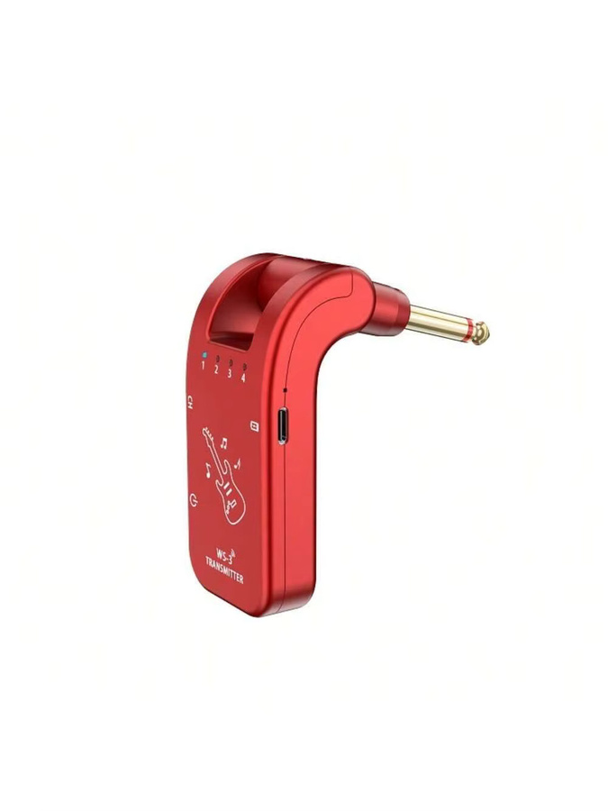 JAMJUM WS-3 Kabelloses Gitarrensystem in Rot für elektronische Musikinstrumente (Sender & Empfänger) - Bild 2