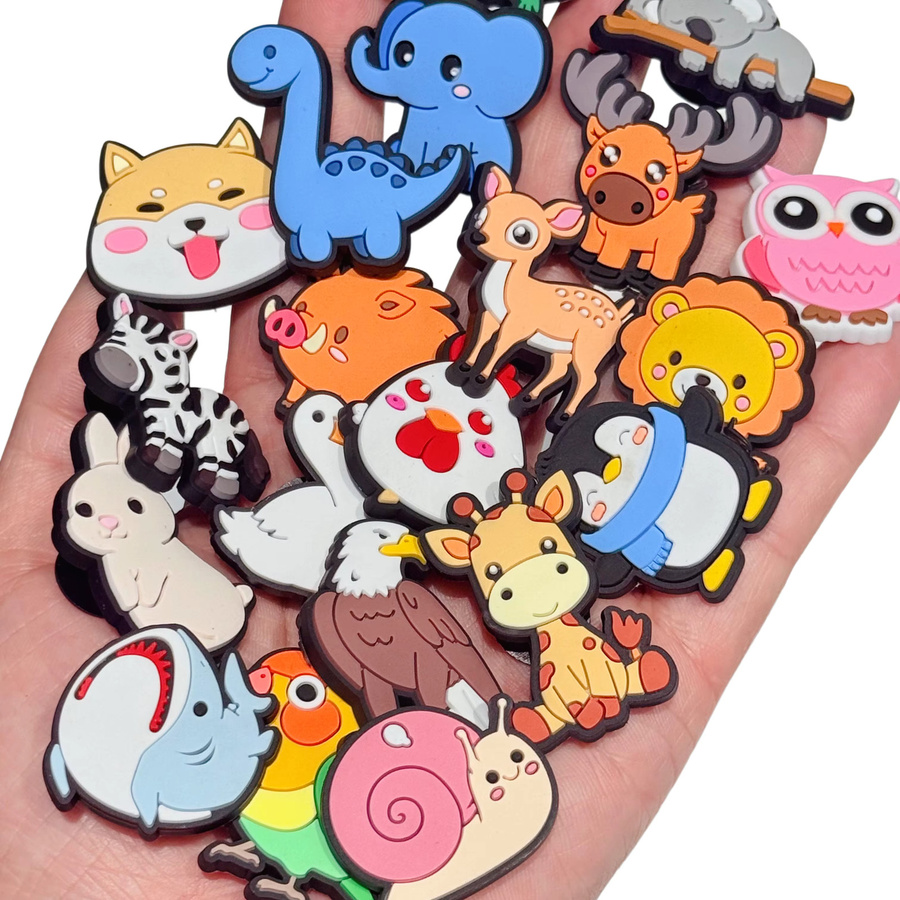 Happye&TiTi Schuh-Charms, Cartoon-Tierfiguren, PVC, Unisex - Bild 4