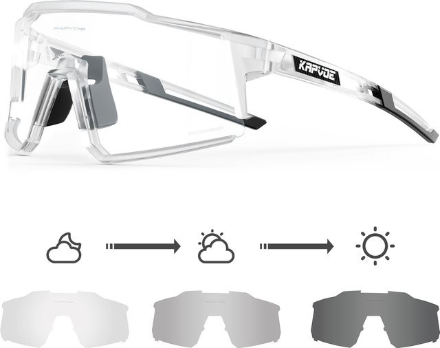 KAPVOE Sportsonnenbrille, Photochrome, Unisex, Kunststoff - Bild 1