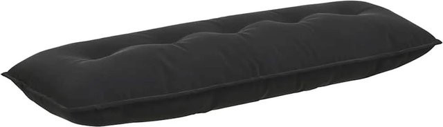 vidaXL Rückenkissen aus Cordstoff in Schwarz, Breite: 140 cm, Höhe: 50 cm - Bild 1